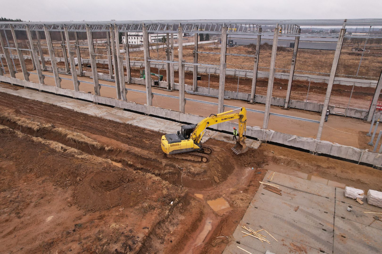 видео с коптера, завод в рузе, импортозамещение, завод железобетонных конструкций,