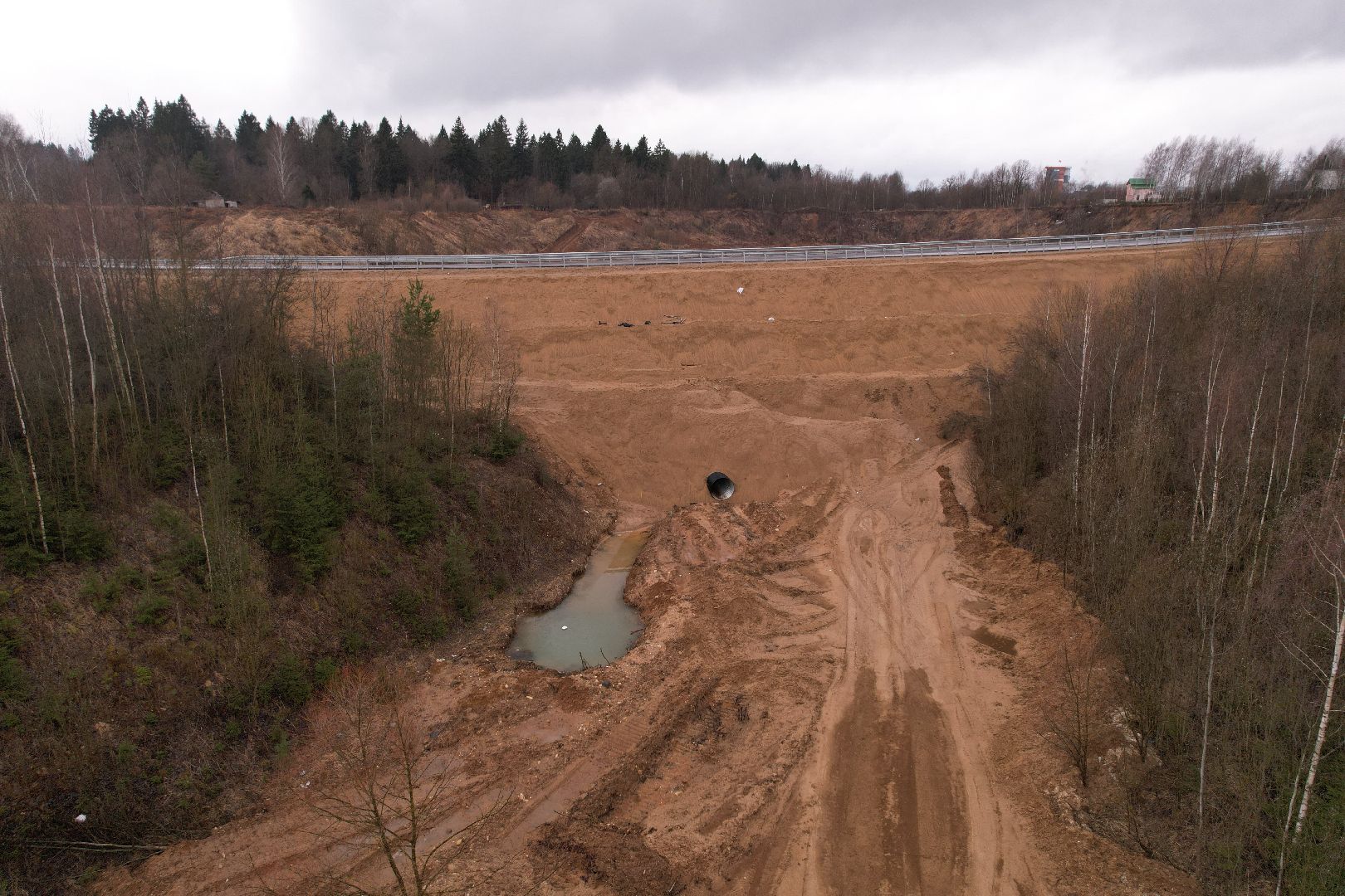 видео с коптера, Объездная дорога в Тучково, дороги,