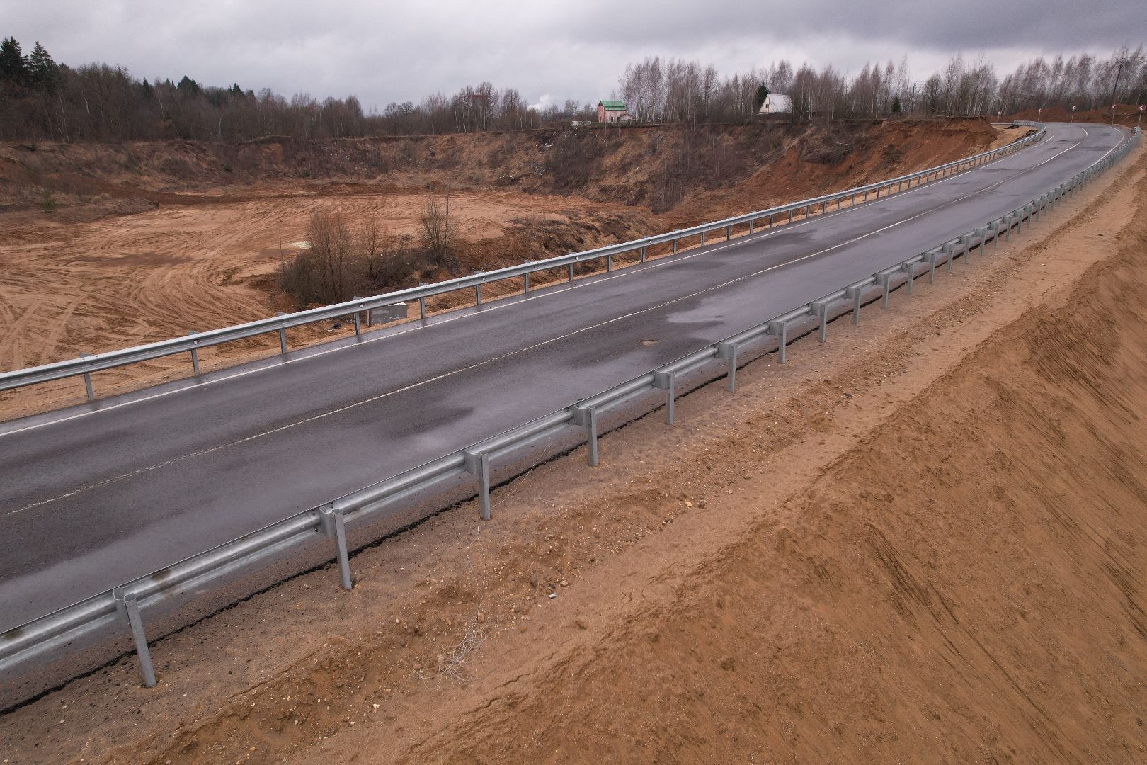 видео с коптера, Объездная дорога в Тучково, дороги,