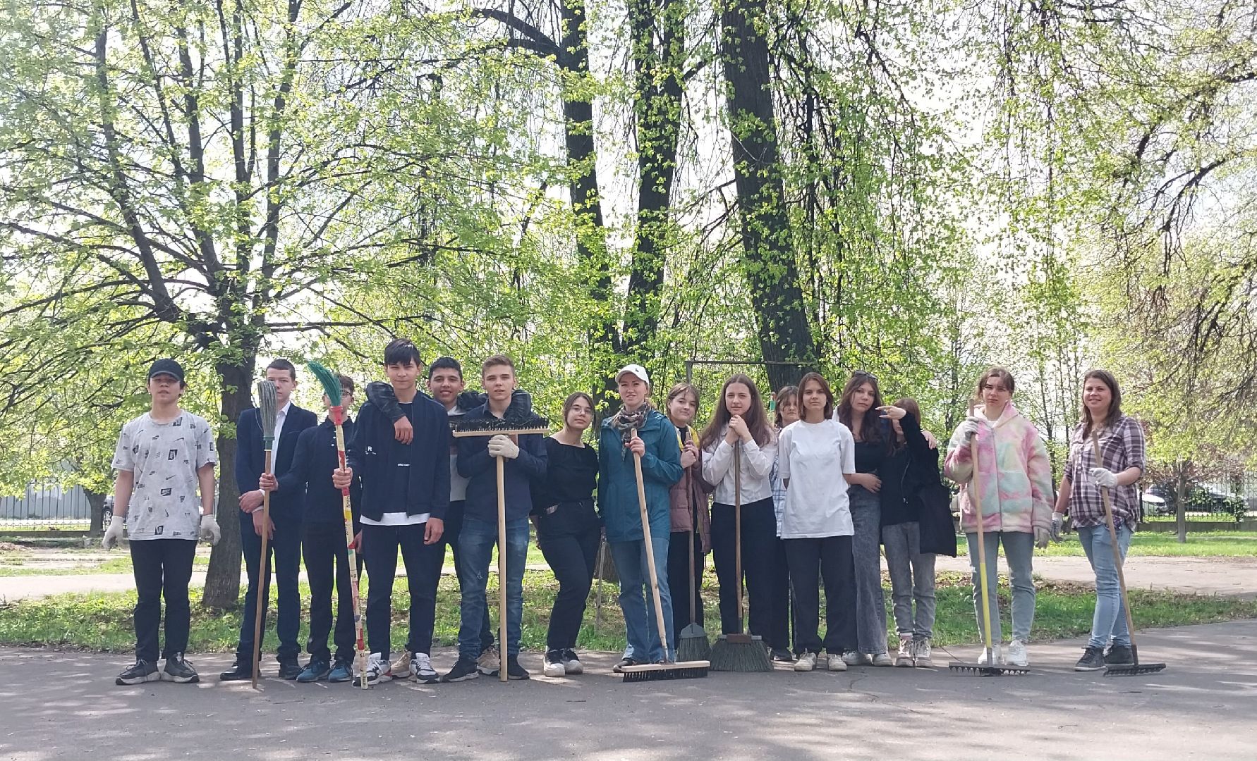 Коломна, уборка, парк