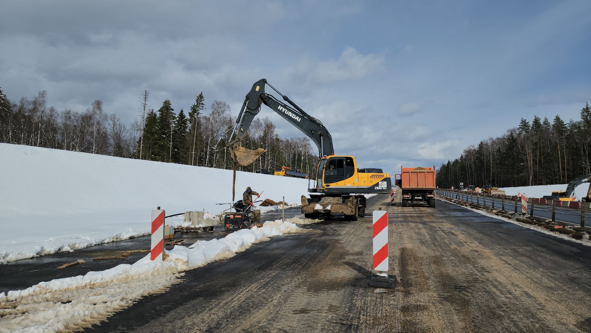 Руза, м-1, строительство развязки, федеральная трасса, дорохово,