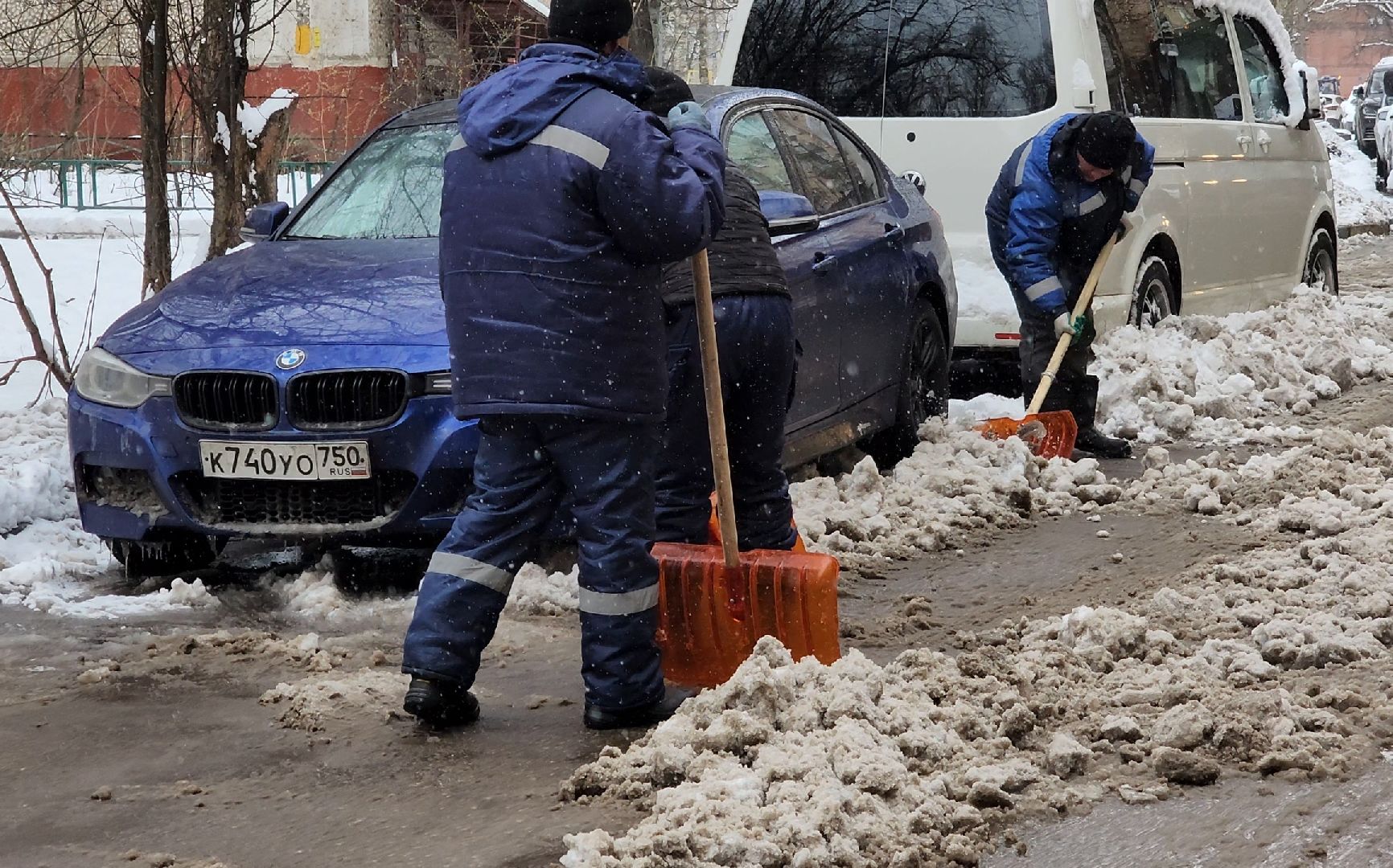 снег, уборка, трактор,