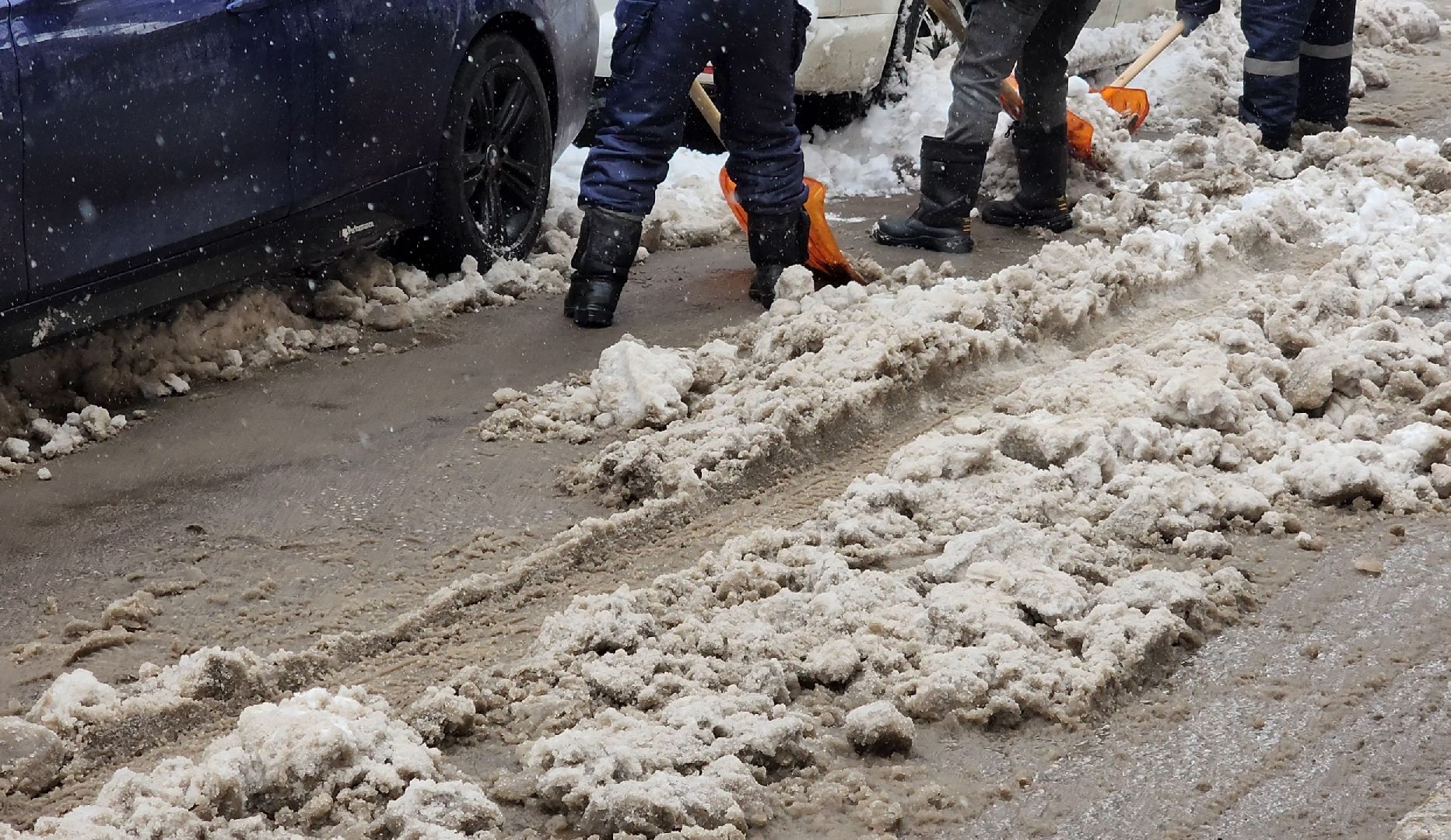 снег, уборка, трактор,