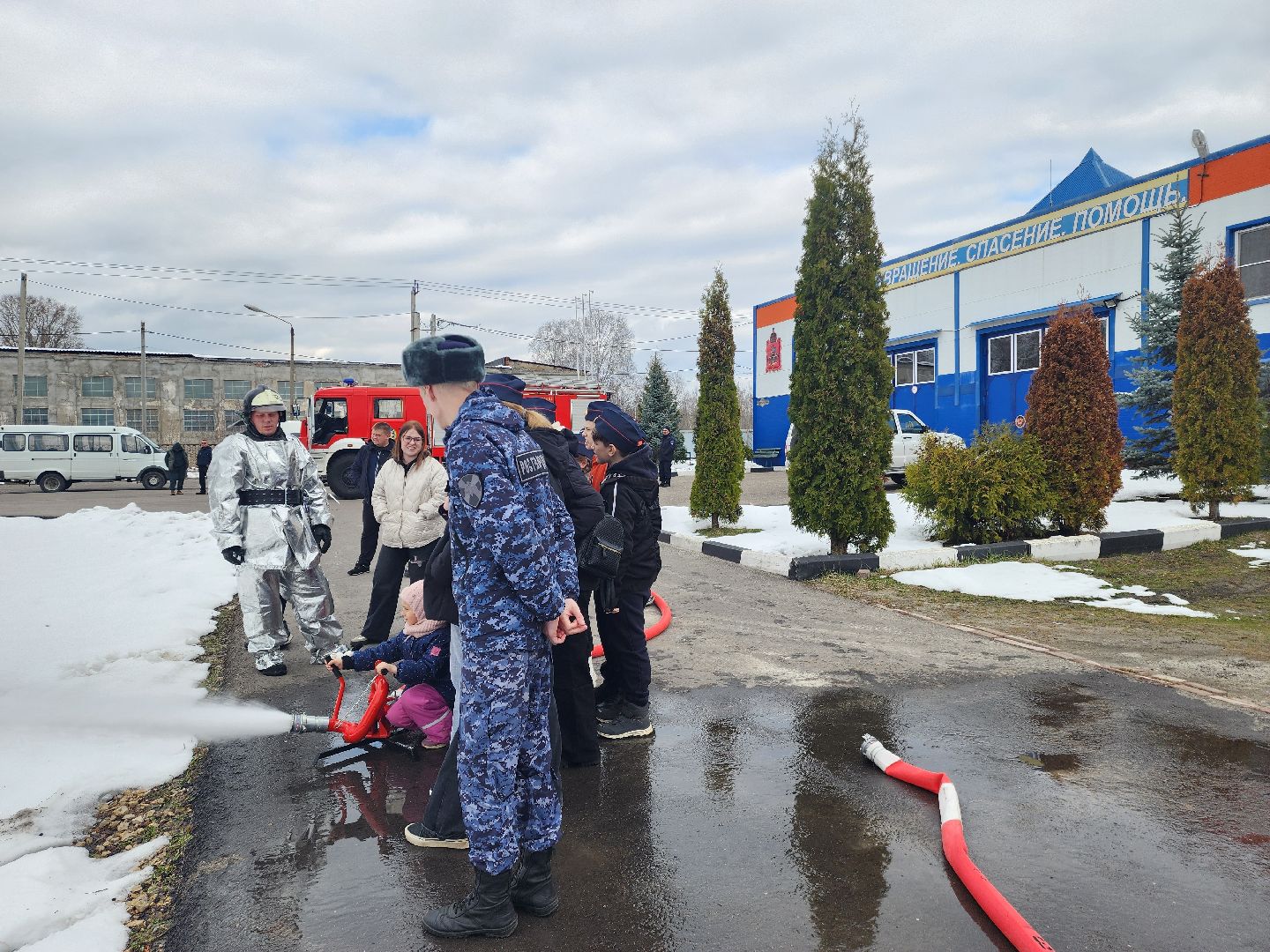 дети, кадеты подмосковья, росгвардия, пожарно-спасательная часть, керва, шатура,