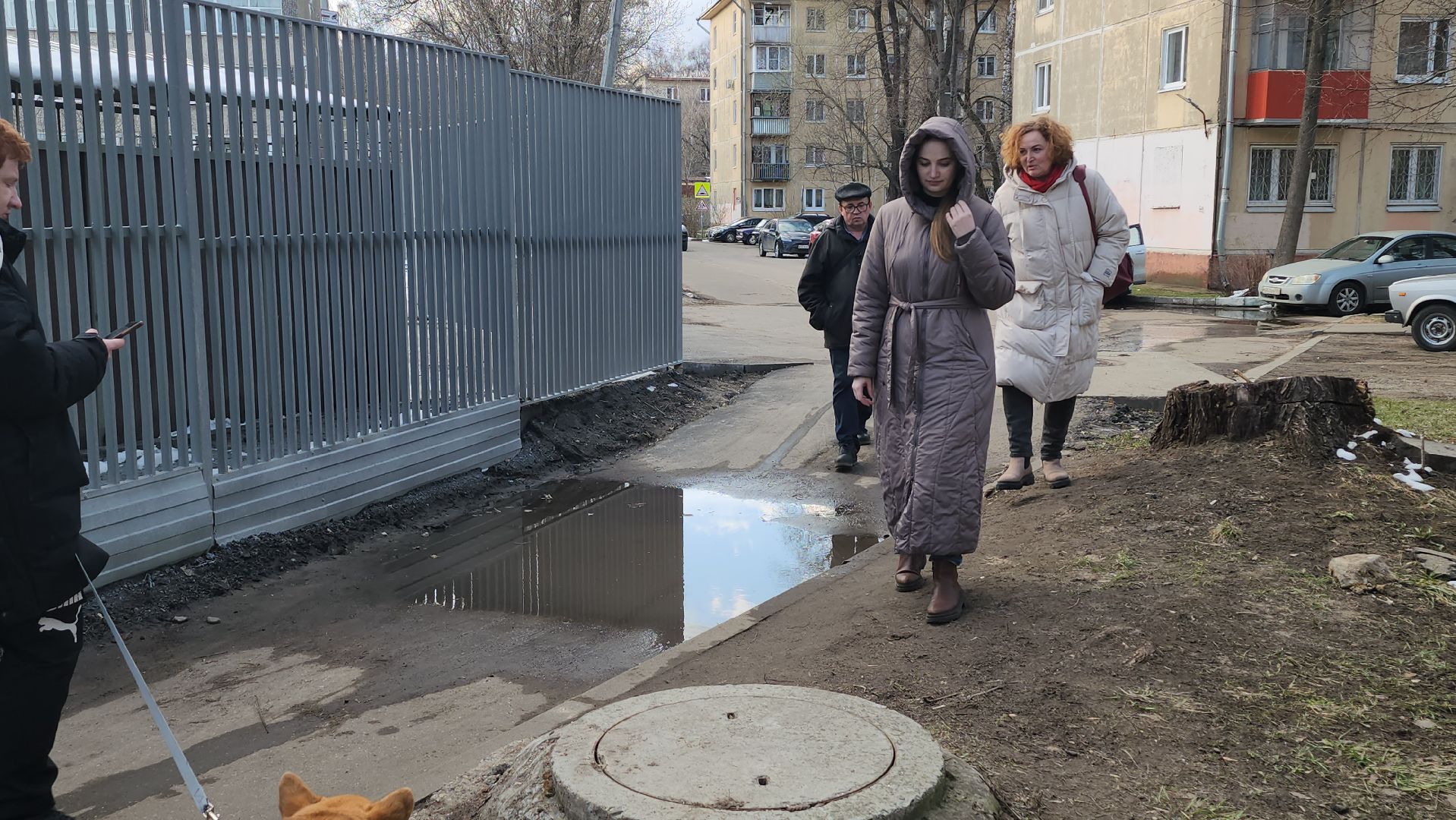 люберцы, глава городского округа люберцы владимир волков, выездная администрация, тротуар,