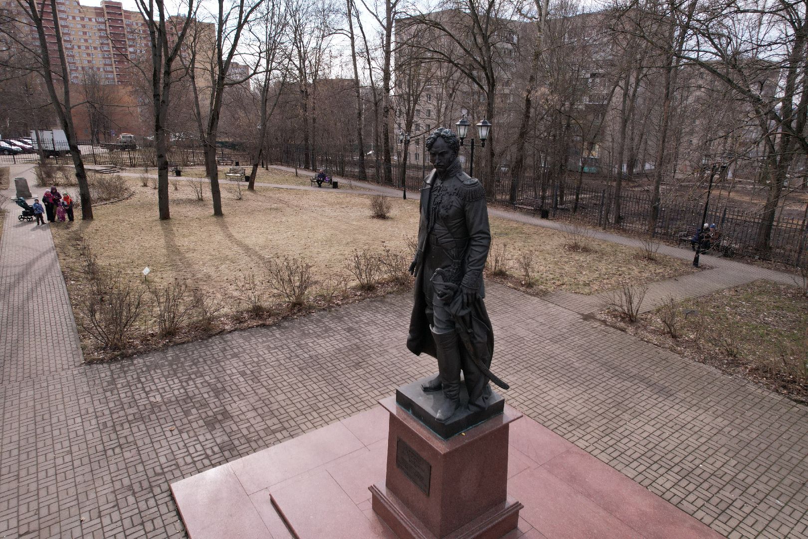 благоустройства сквера в лыткарине, сквер им А И Чернышва,видео с коптера,