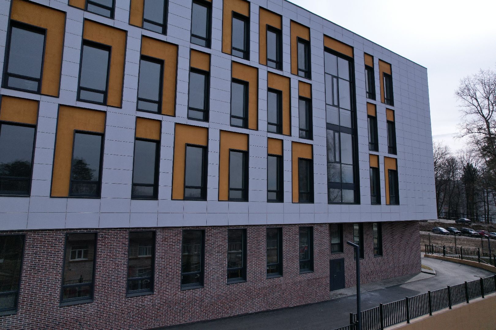 гимназия 4 в лыткарине,видео с коптера,