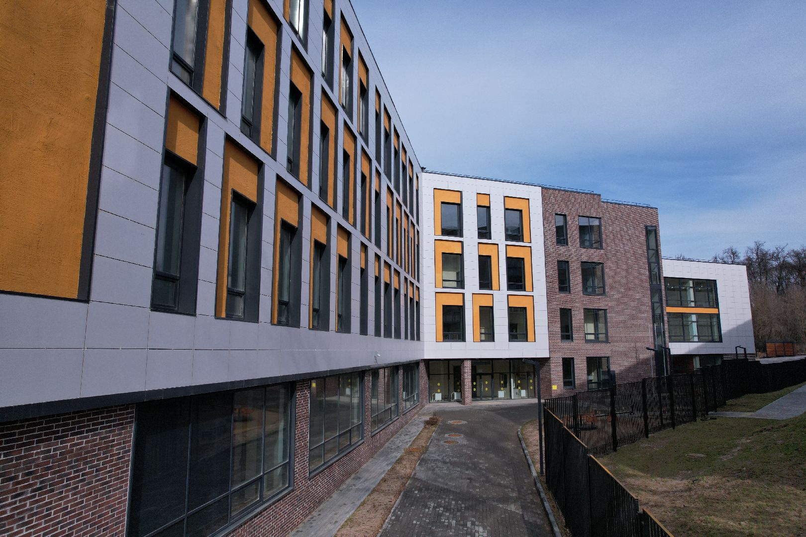 гимназия 4 в лыткарине,видео с коптера,