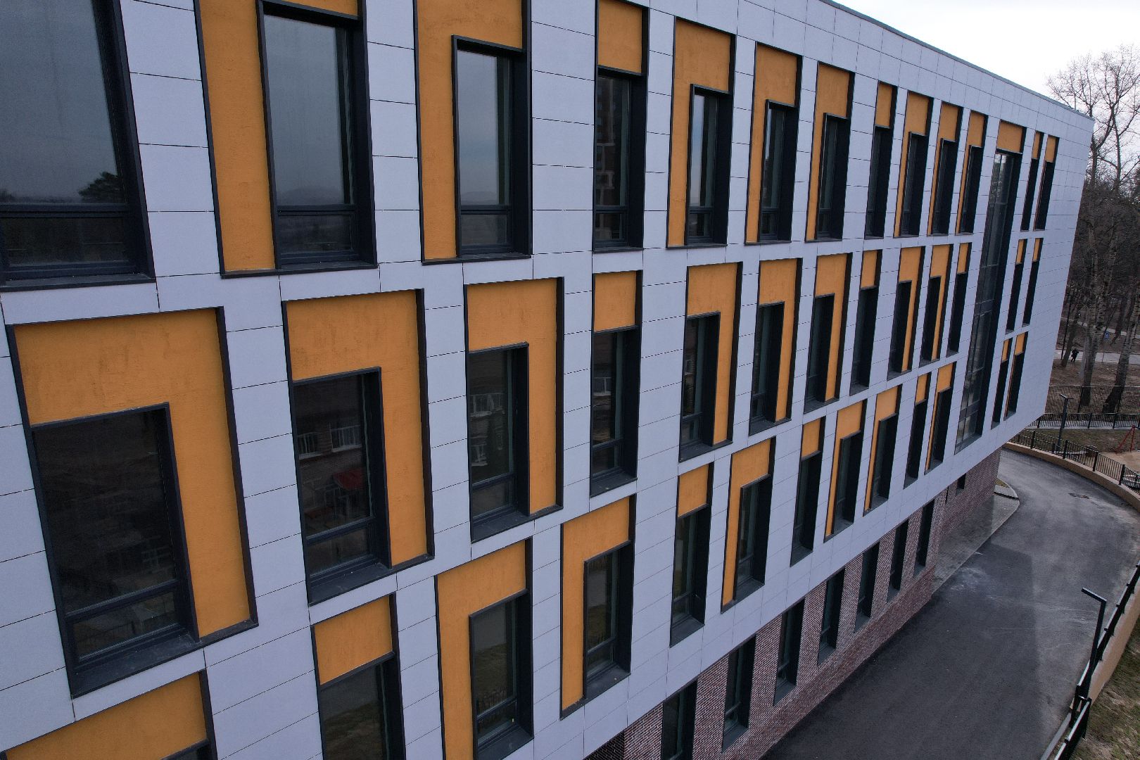 гимназия 4 в лыткарине,видео с коптера,