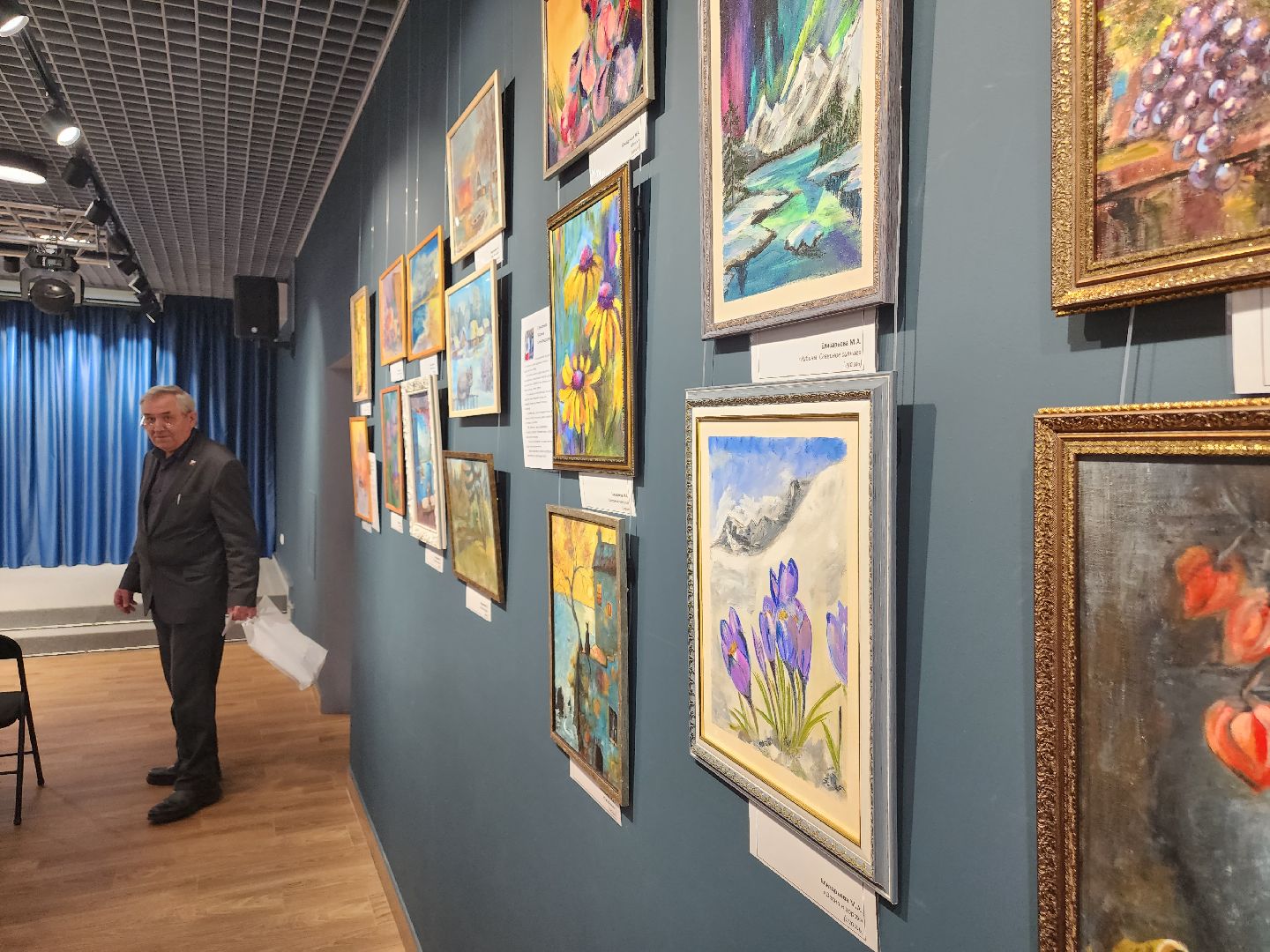 долгопрудный, дмитров, центральная модельная библиотека, активное долголетие, творчество без возраста, художественная выставка, пейзаж, библиотеки,