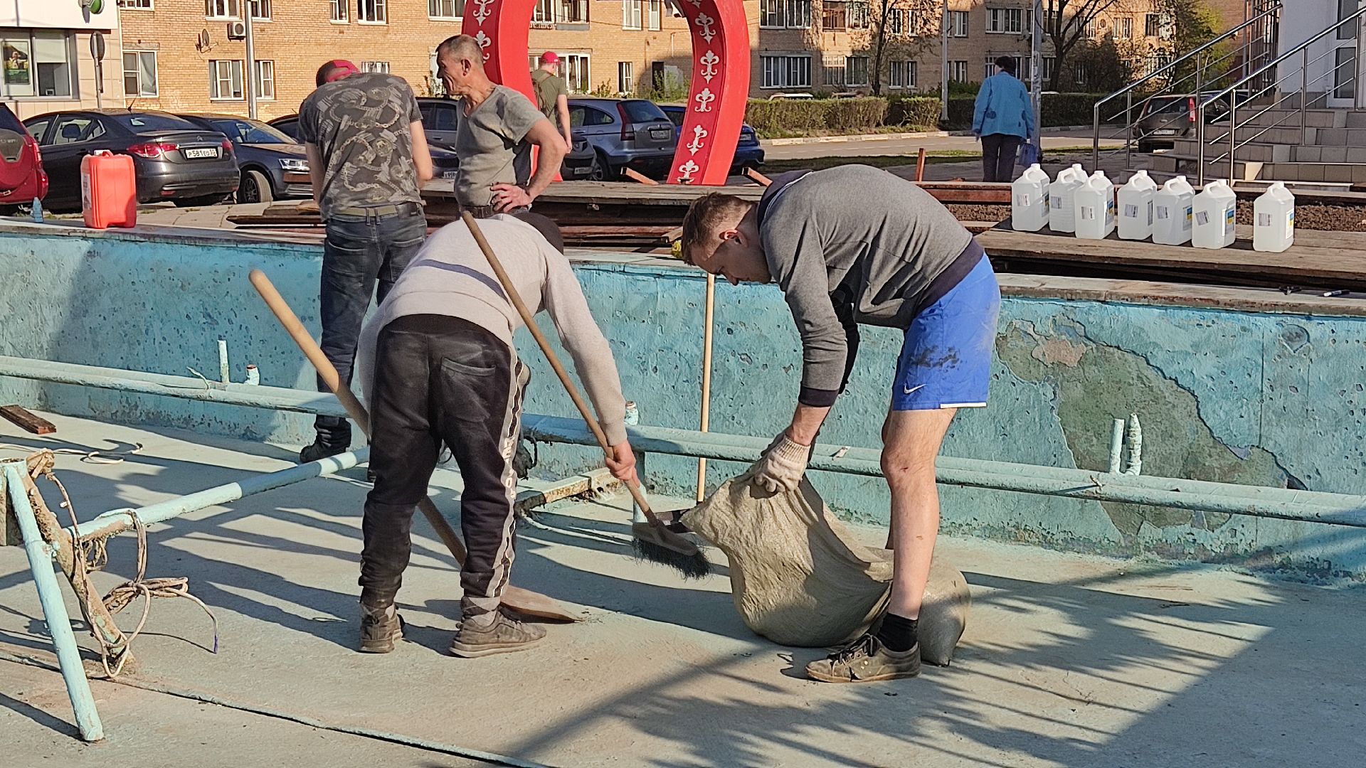 Лобня, благоустройство, фонтаны