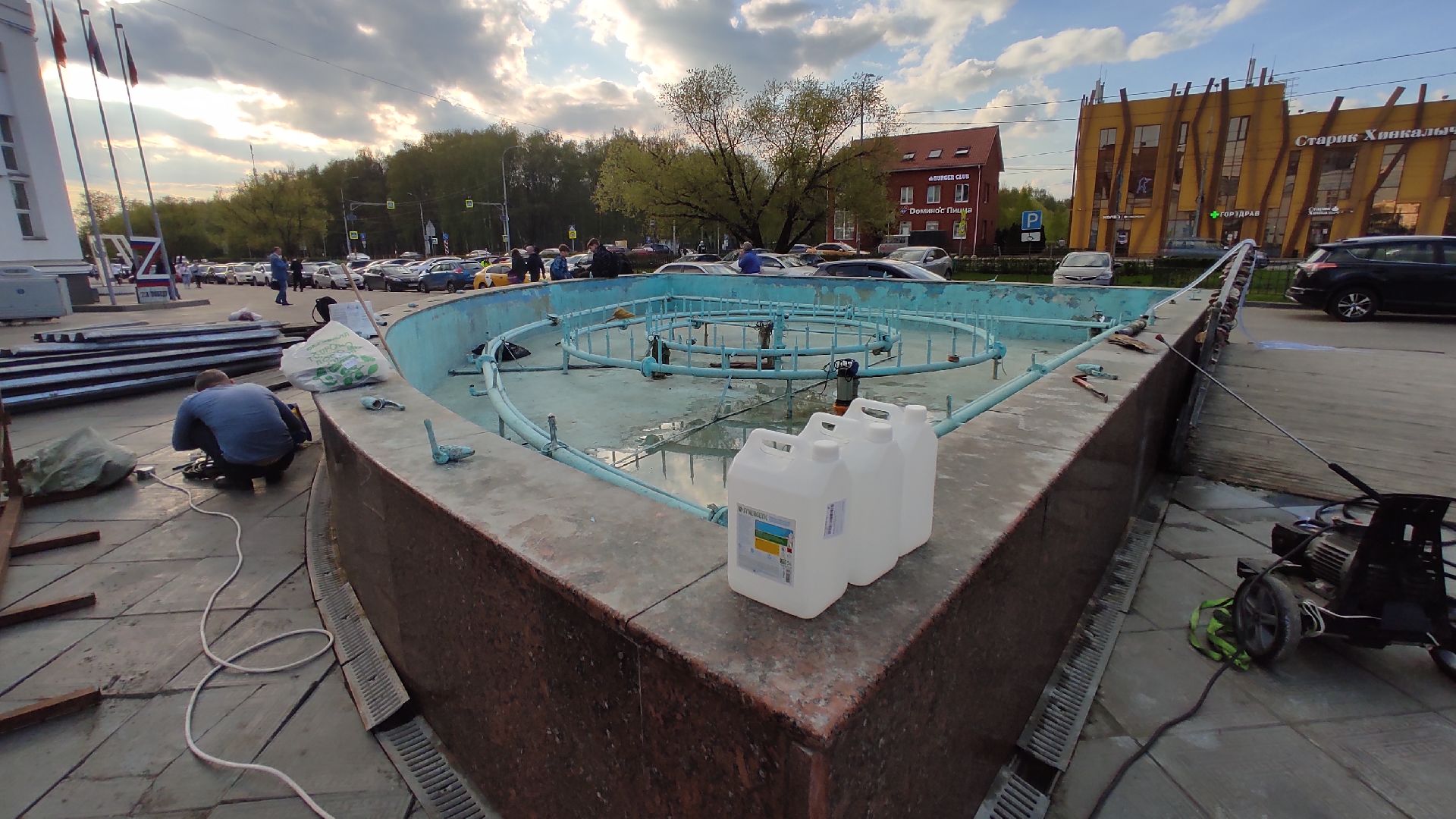 Лобня, благоустройство, фонтаны