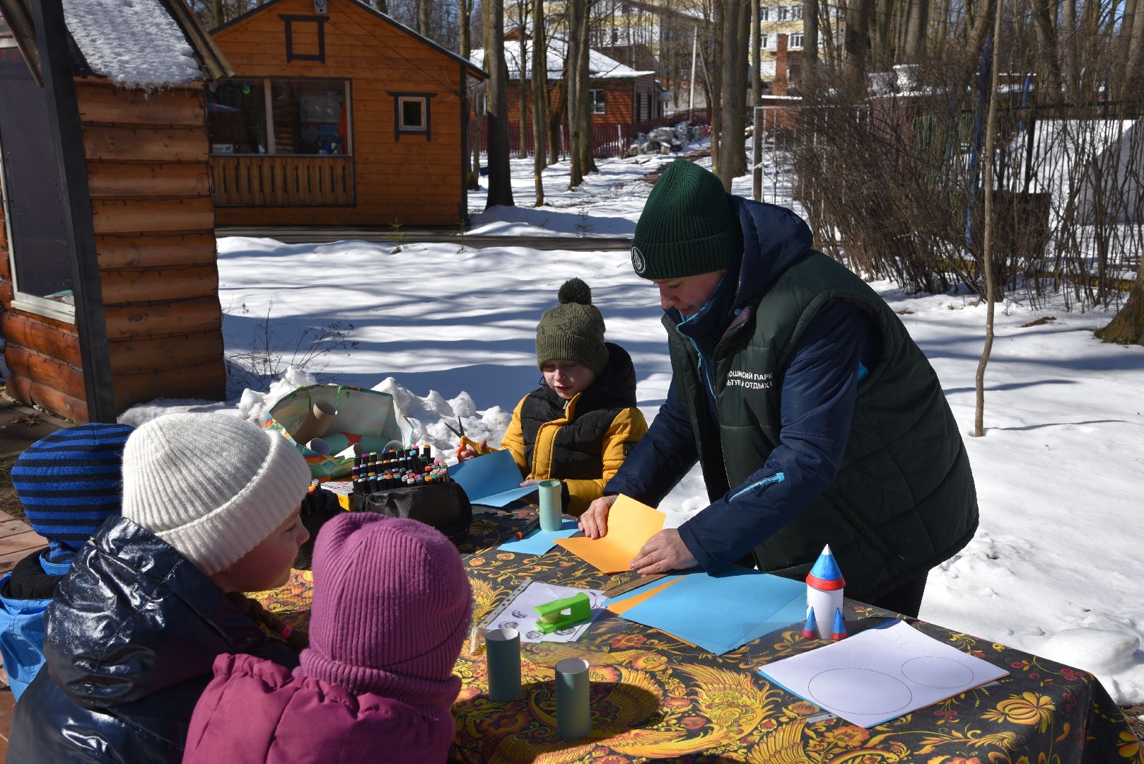 лотошино, лотошинский парк, день космонавтики, дети, мастер-класс,