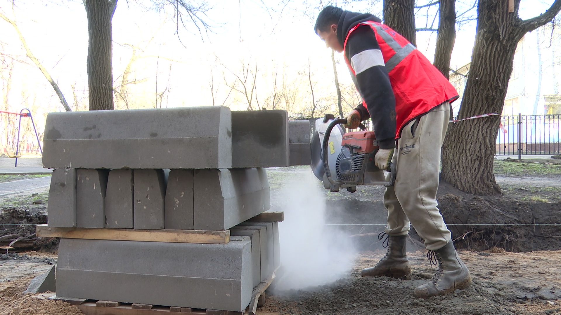 Реутов, благоустройство, дорога, парковка, бордюры,