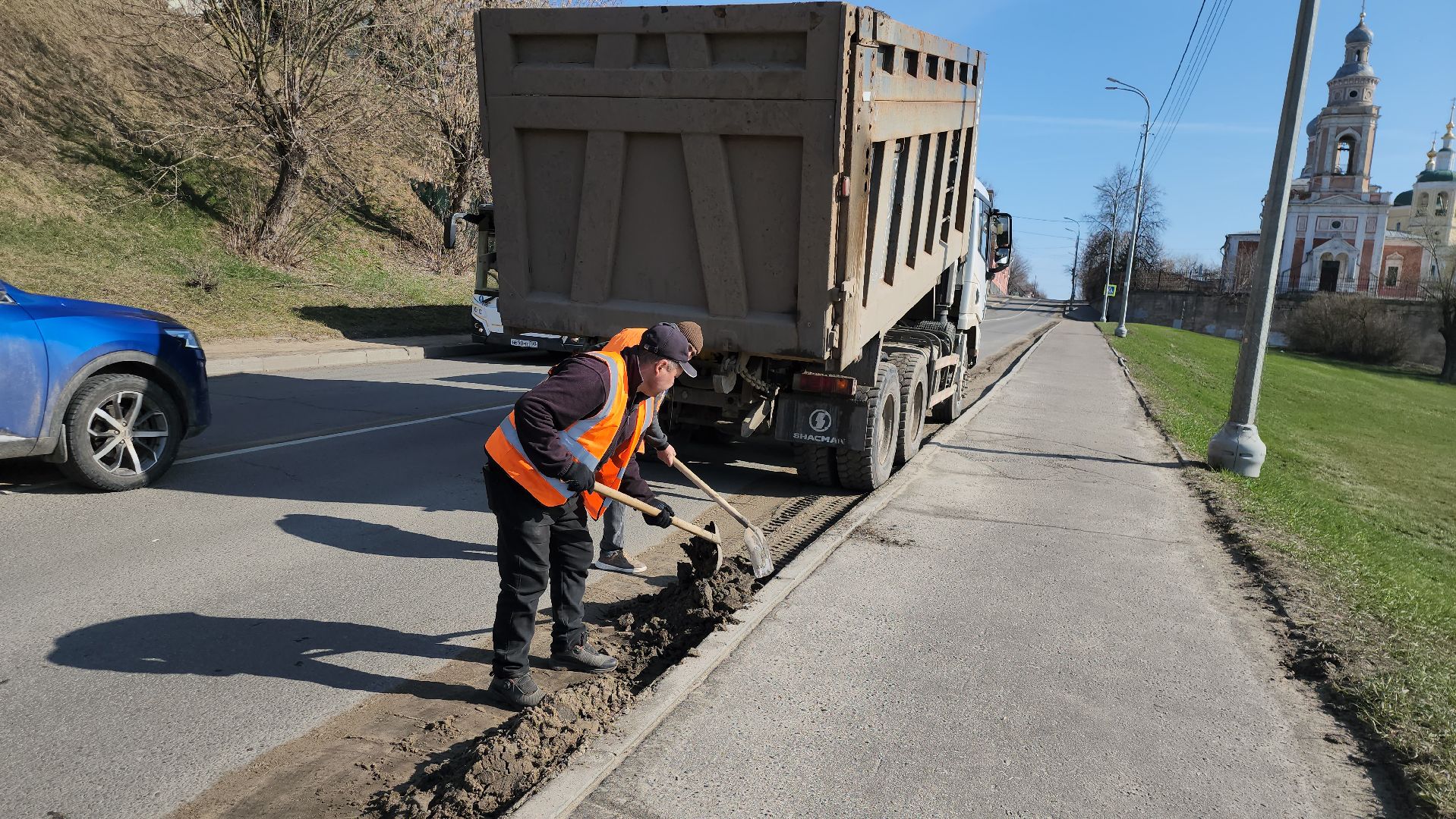 серпухов, подмосковье, уборка улиц,