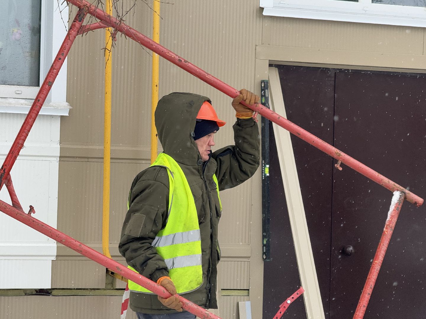 шаховская, облицовка дома, фасадные работы,