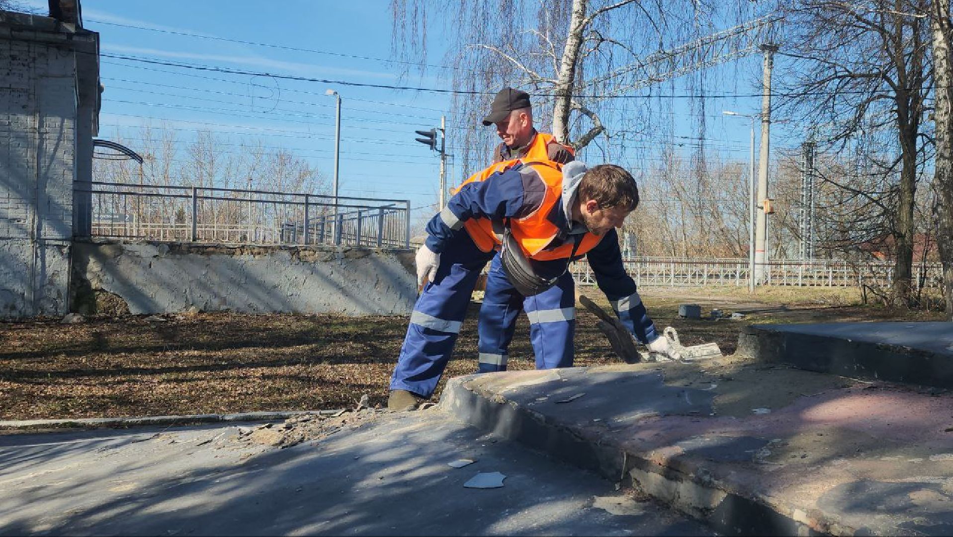 луховицы, ремонт памятника вов, фруктовая,