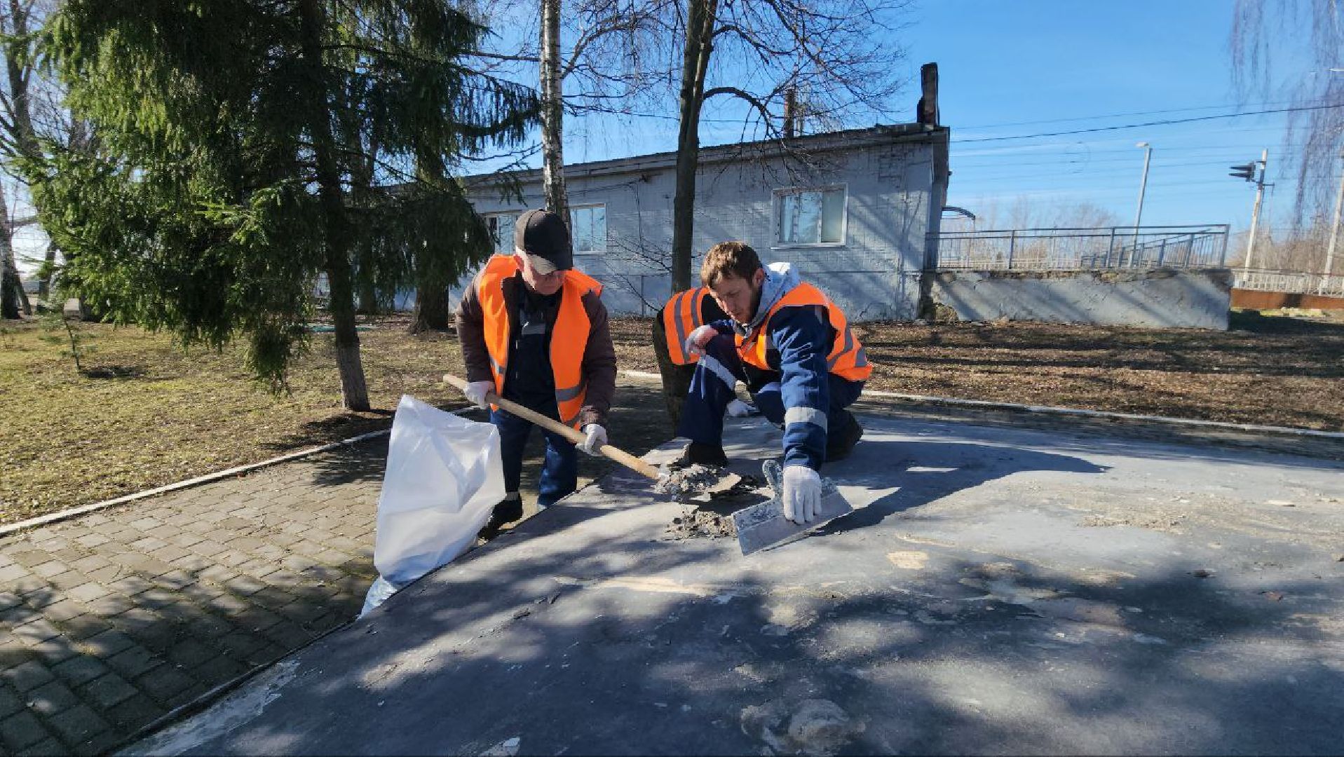 луховицы, ремонт памятника вов, фруктовая,