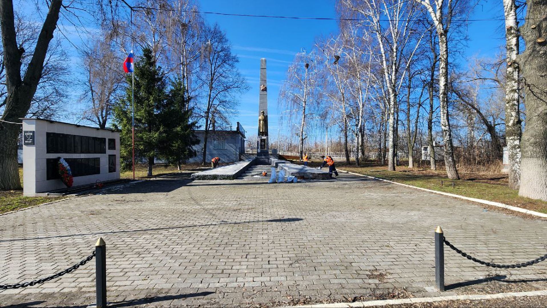 луховицы, ремонт памятника вов, фруктовая,