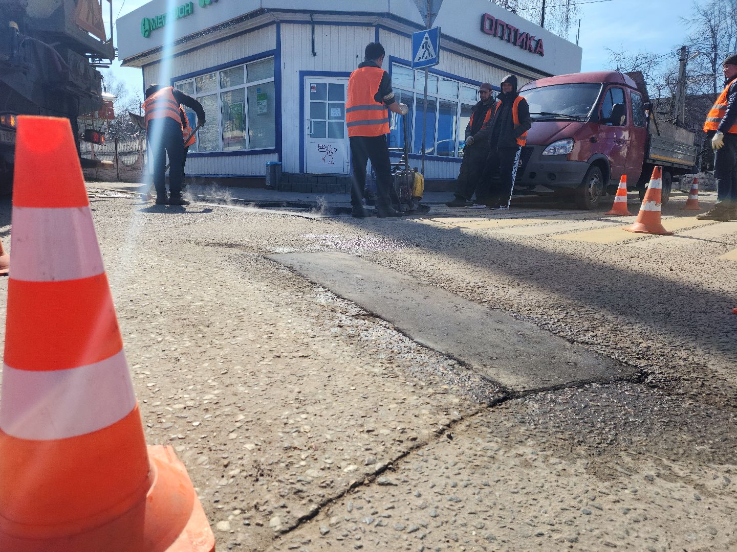 Зарайск, Ямочный ремонт, Дороги, Дороги Зарайска,