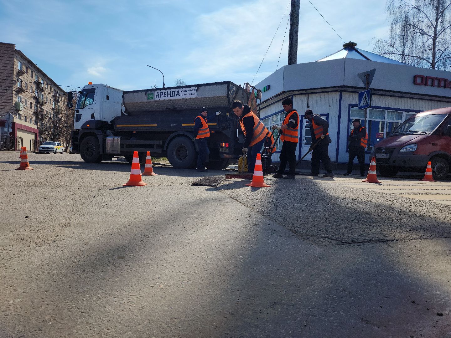 Зарайск, Ямочный ремонт, Дороги, Дороги Зарайска,