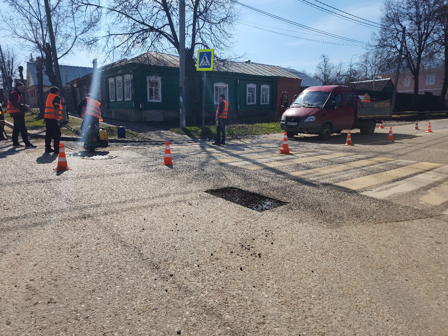 Зарайск, Ямочный ремонт, Дороги, Дороги Зарайска,