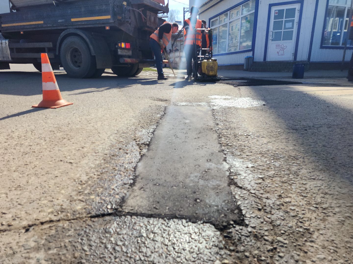 Зарайск, Ямочный ремонт, Дороги, Дороги Зарайска,