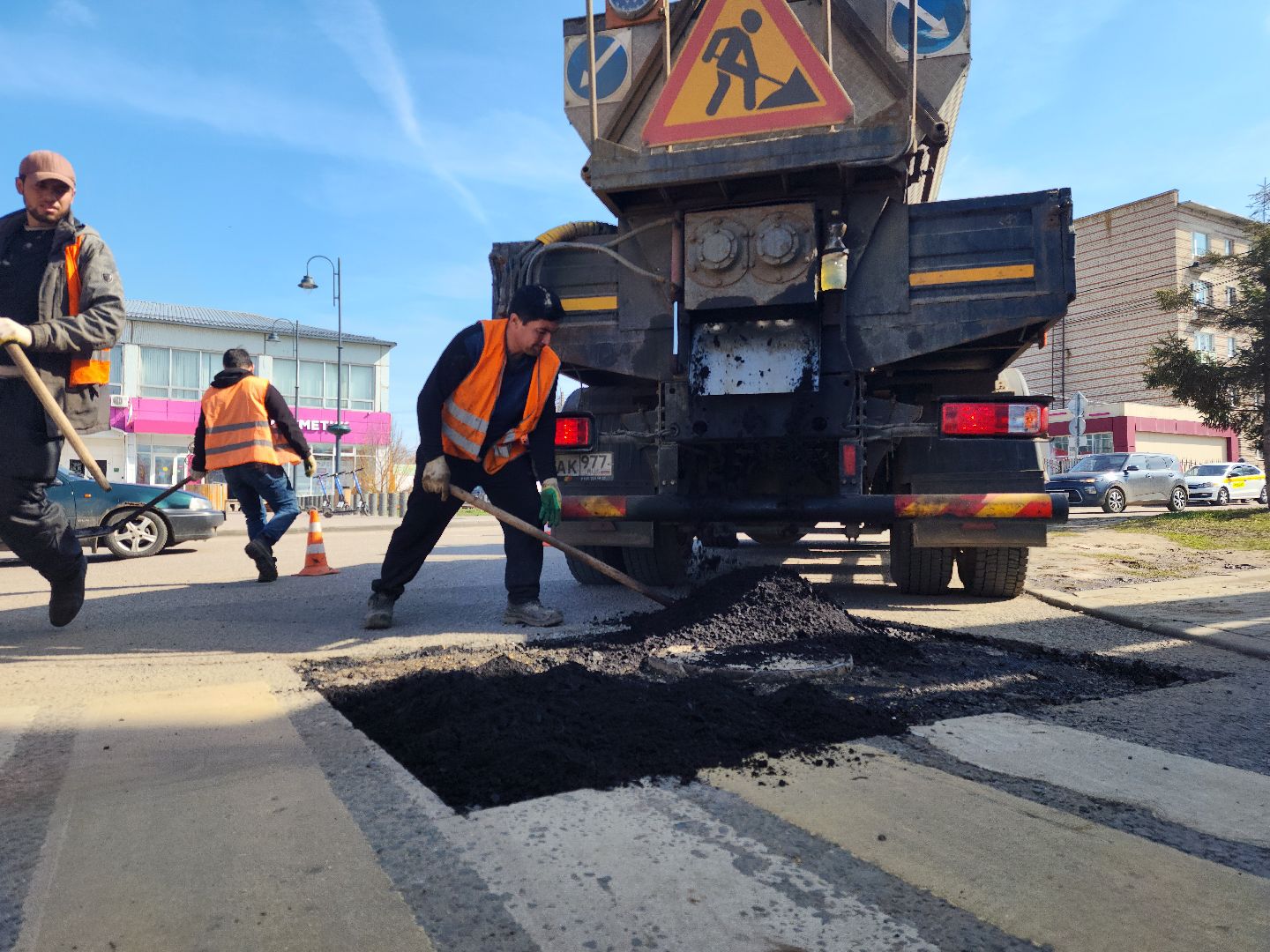 Зарайск, Ямочный ремонт, Дороги, Дороги Зарайска,