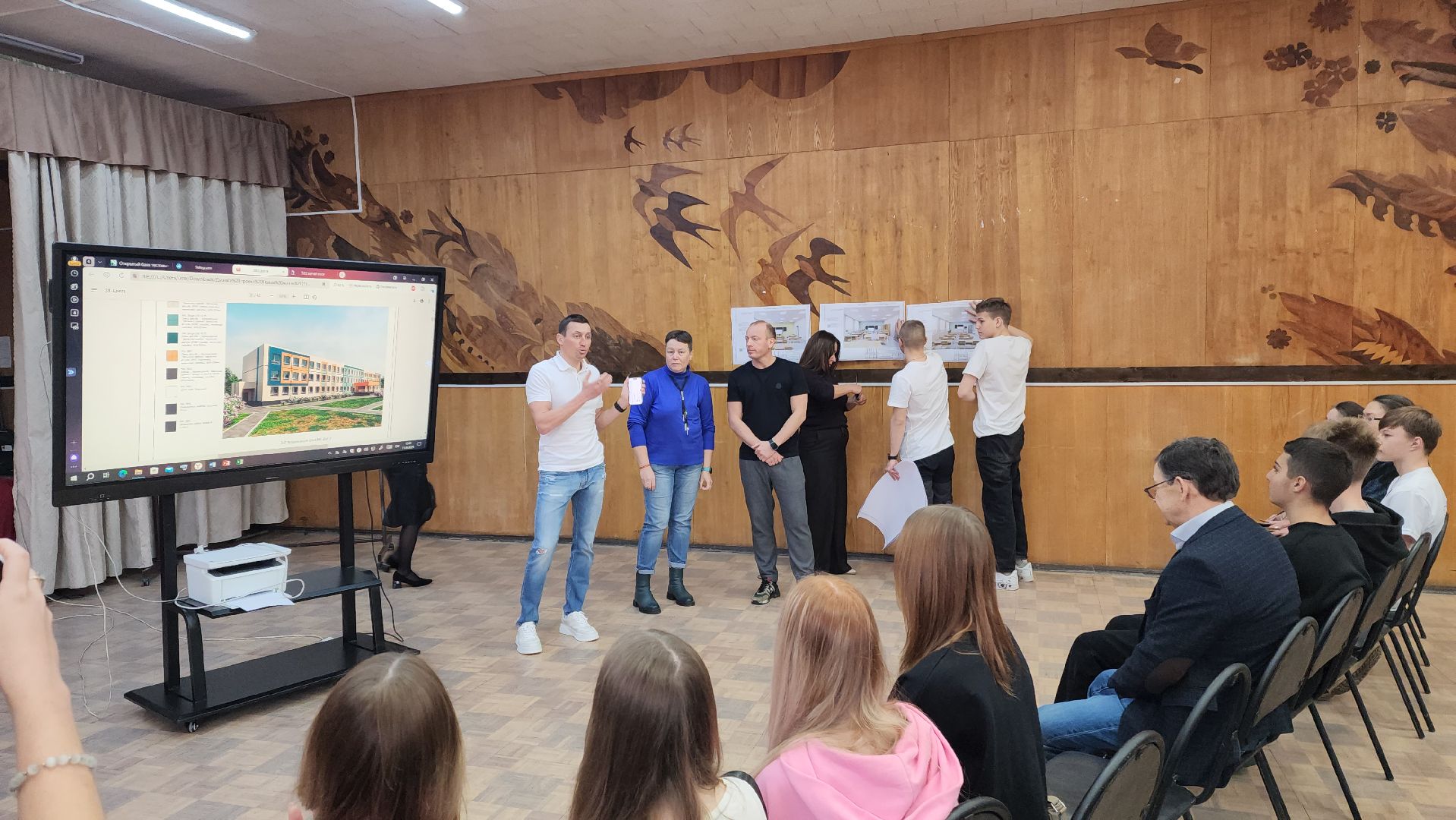 красноармейск, капремонт школы, школьное собрание, александр легков,