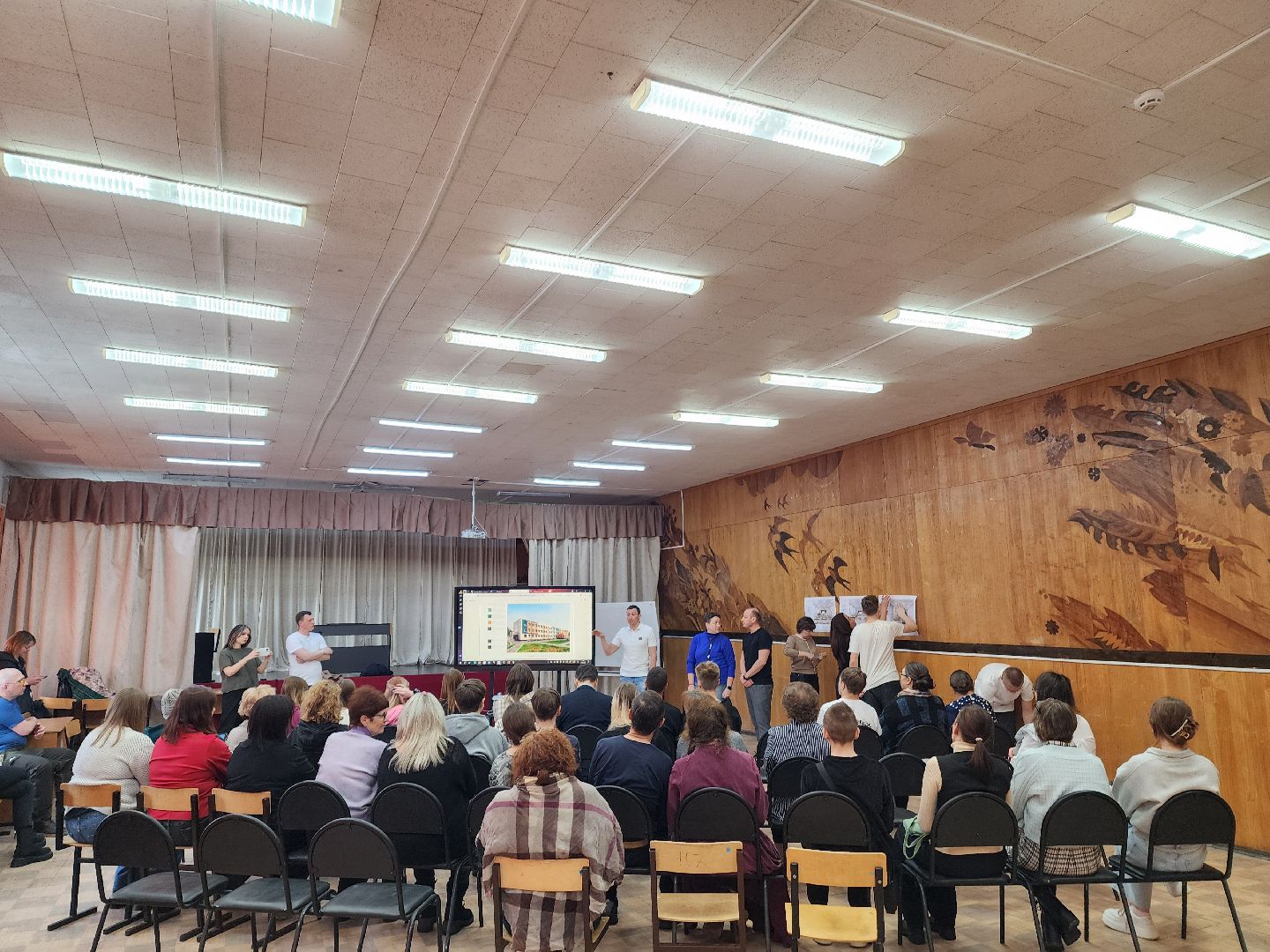 красноармейск, капремонт школы, школьное собрание, александр легков,