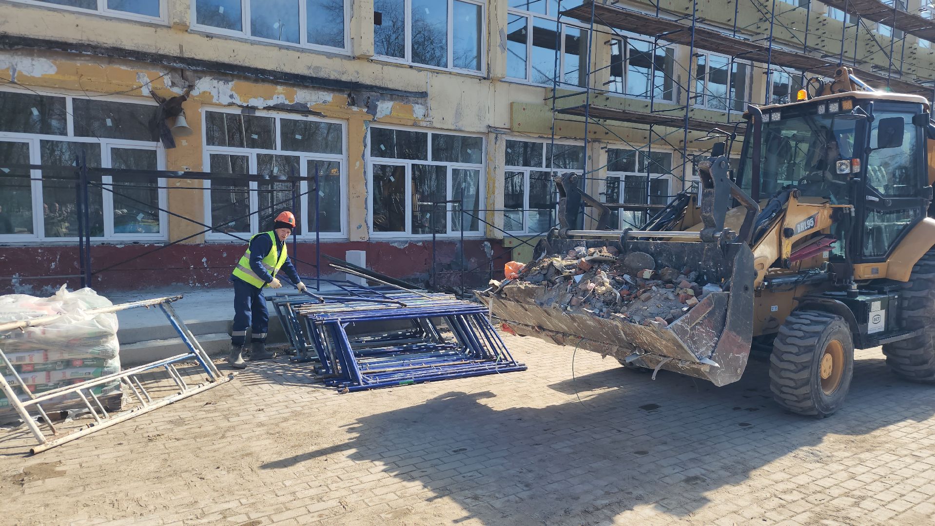 серпухов, улица джона рида, капитальный ремонт школ, школа 17,