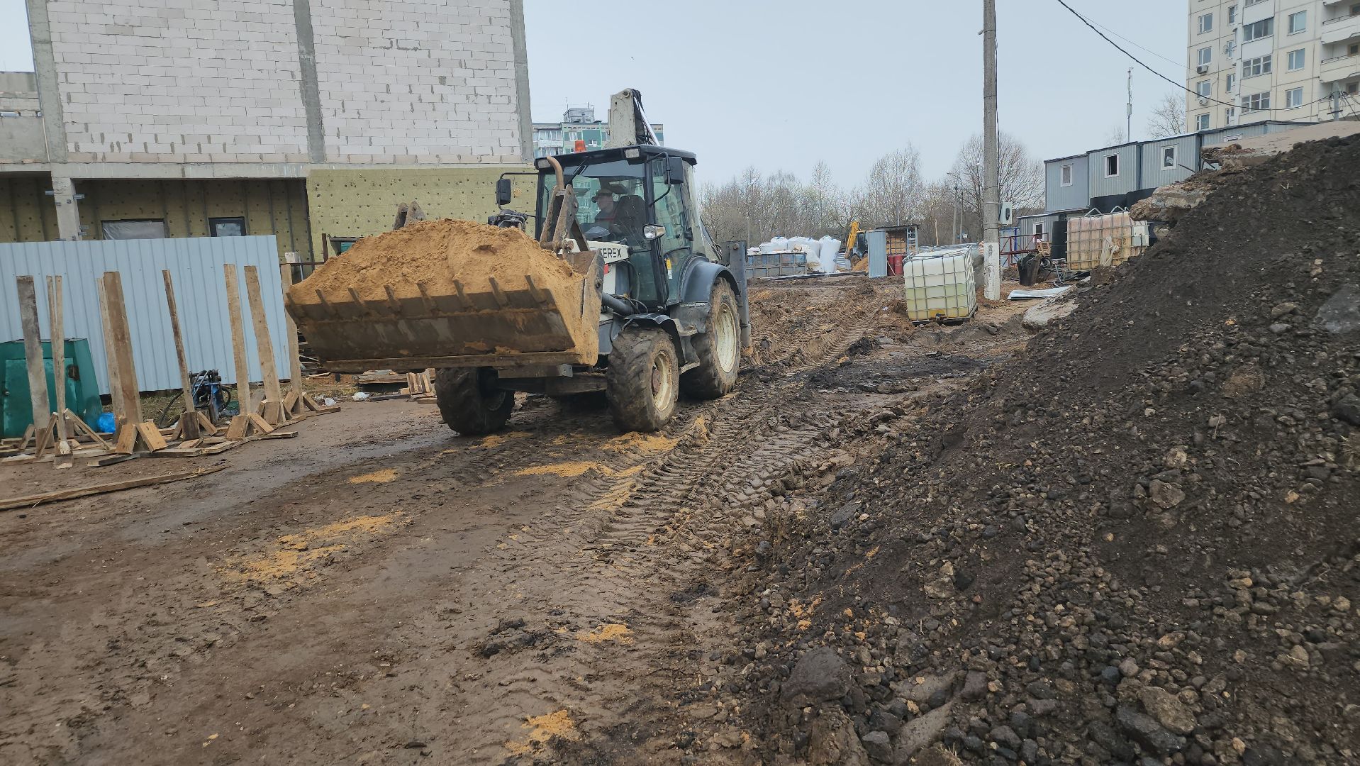 долгопрудный, строительство школ, гимназия 13, пристройка, внешние коммуникации,
