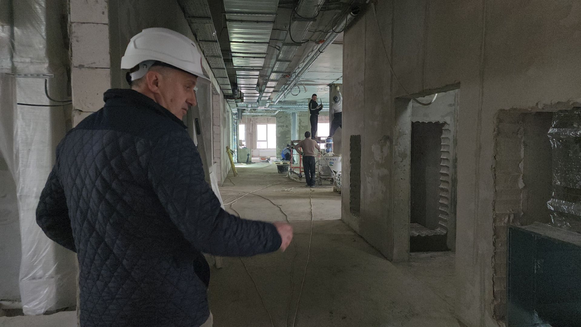 долгопрудный, строительство школ, гимназия 13, пристройка, внешние коммуникации,