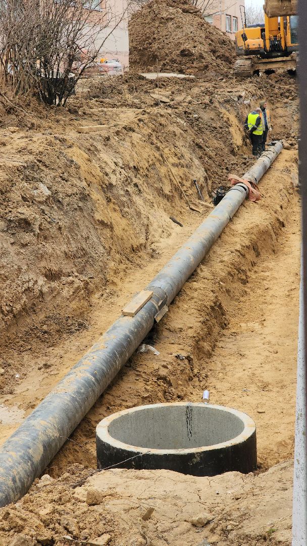 долгопрудный, строительство школ, гимназия 13, пристройка, внешние коммуникации,