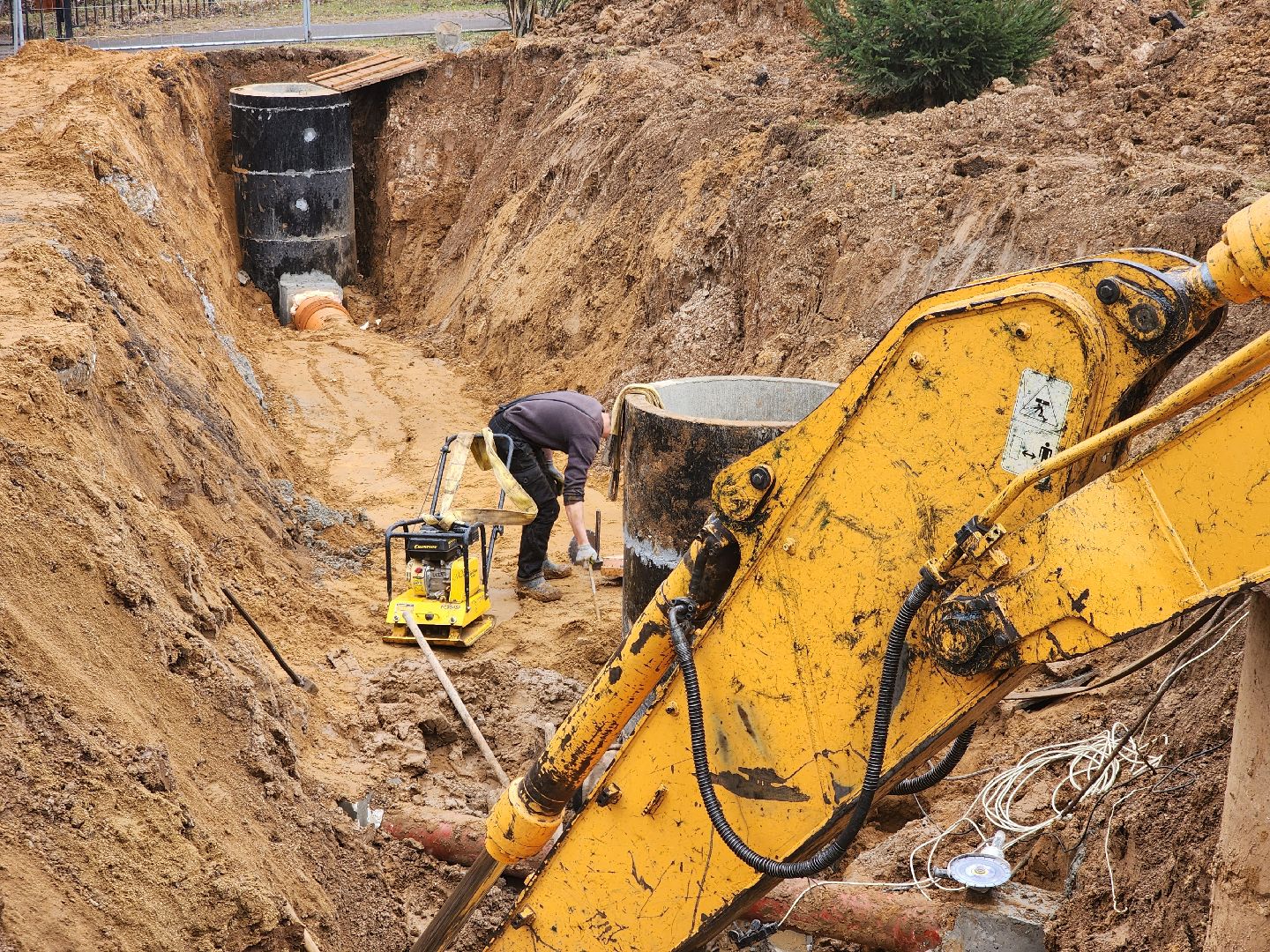 долгопрудный, строительство школ, гимназия 13, пристройка, внешние коммуникации,