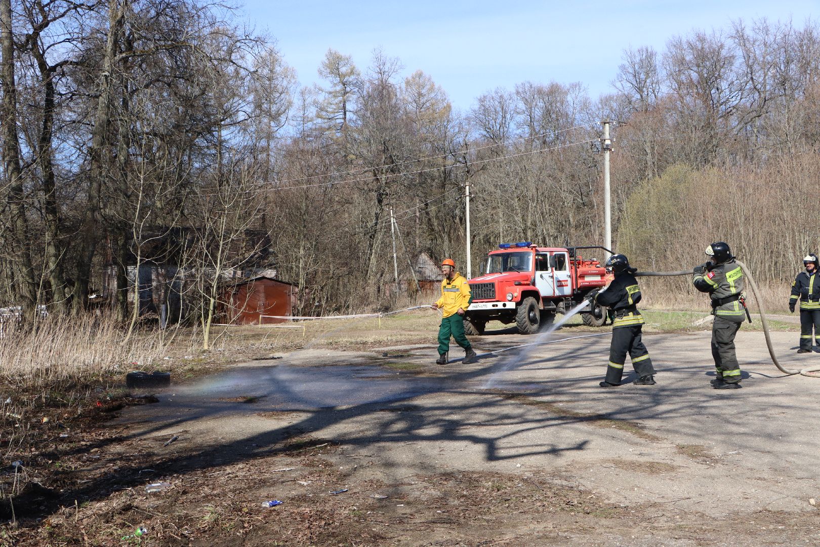 серебряные пруды, лесничество, тактико-специальные учения,