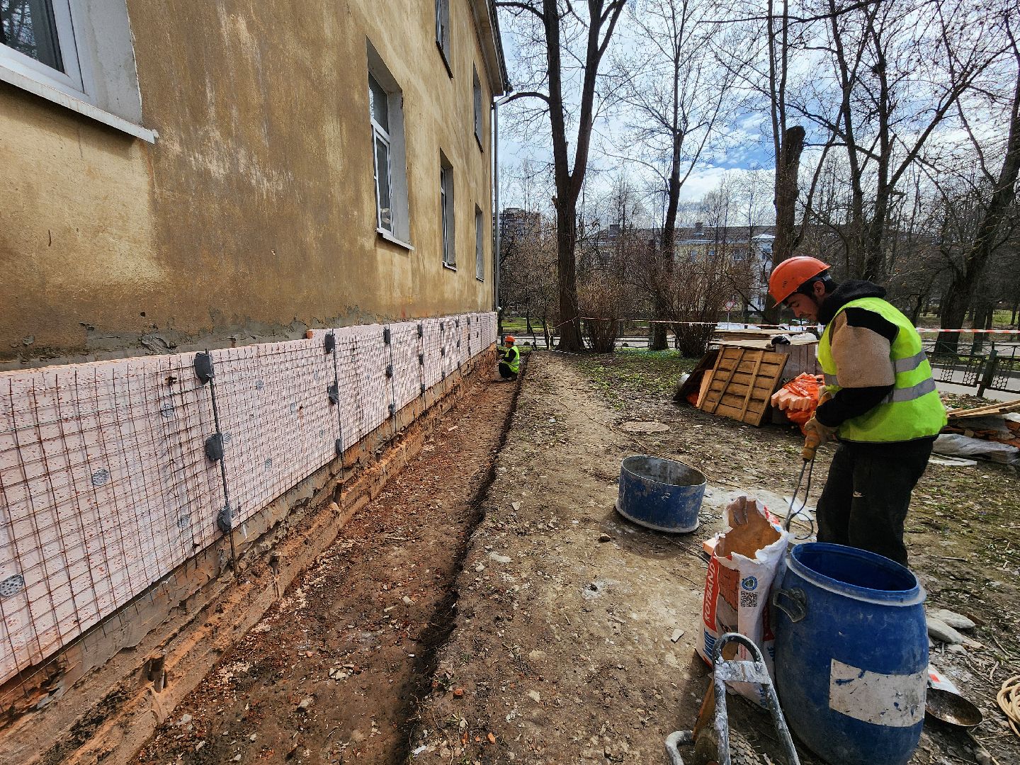 Чехов, улица Ильича 33, капремонт фундамента, капитальный ремонт цоколя, отмостка, реконструкция, укрепление и усиление фундамента, теплоизоляция, гидроизоляция, фонд капремонта московской области,