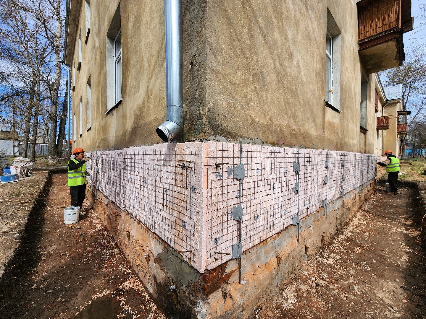 Чехов, улица Ильича 33, капремонт фундамента, капитальный ремонт цоколя, отмостка, реконструкция, укрепление и усиление фундамента, теплоизоляция, гидроизоляция, фонд капремонта московской области,