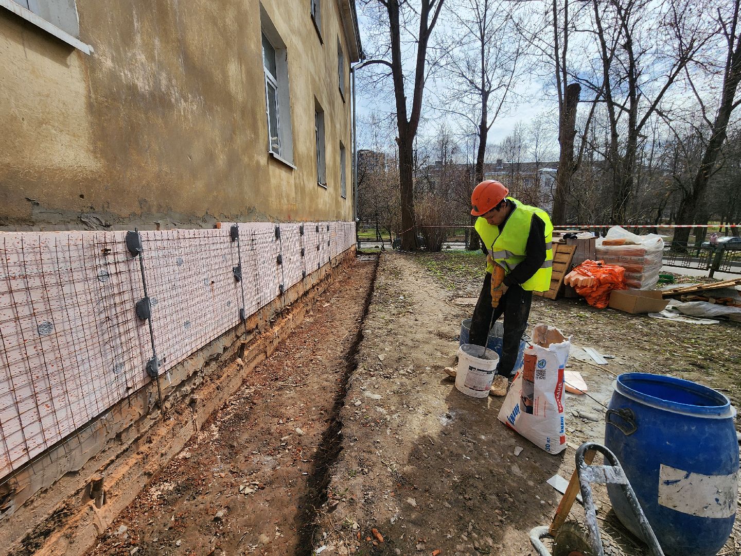 Чехов, улица Ильича 33, капремонт фундамента, капитальный ремонт цоколя, отмостка, реконструкция, укрепление и усиление фундамента, теплоизоляция, гидроизоляция, фонд капремонта московской области,