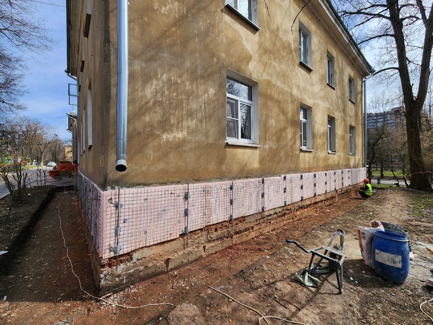 Чехов, улица Ильича 33, капремонт фундамента, капитальный ремонт цоколя, отмостка, реконструкция, укрепление и усиление фундамента, теплоизоляция, гидроизоляция, фонд капремонта московской области,