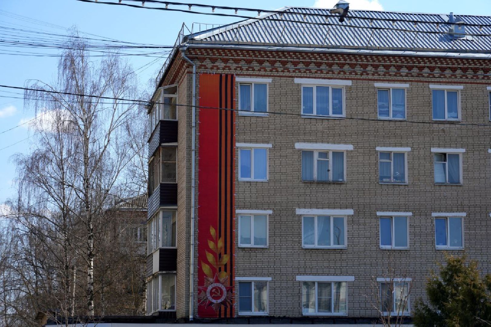 день победы, сергиев посад ,  9 мая, сергиево-посадский городской округ, украшения , праздник , благоустройство ,