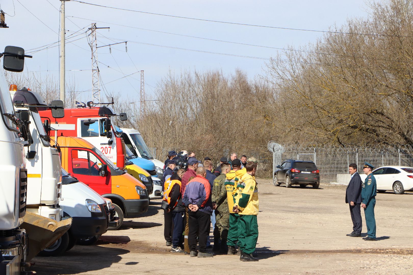 серебряные пруды,  пожароопасный сезон 2025, смотр техники,