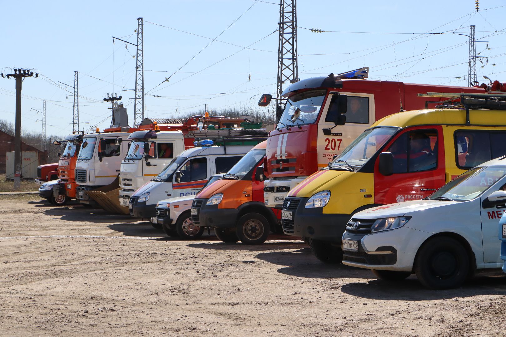 серебряные пруды,  пожароопасный сезон 2025, смотр техники,