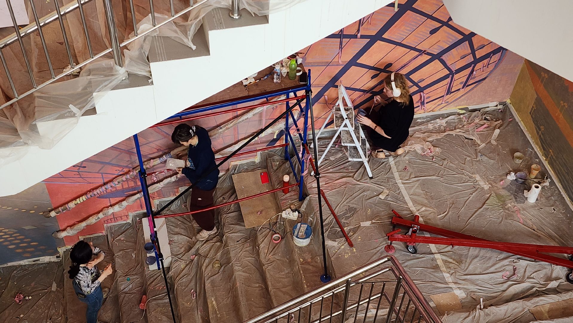 монументальная живопись, роспись стен, Лобня, Авиатика,