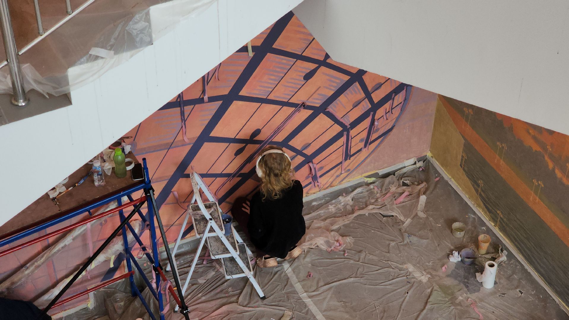 монументальная живопись, роспись стен, Лобня, Авиатика,