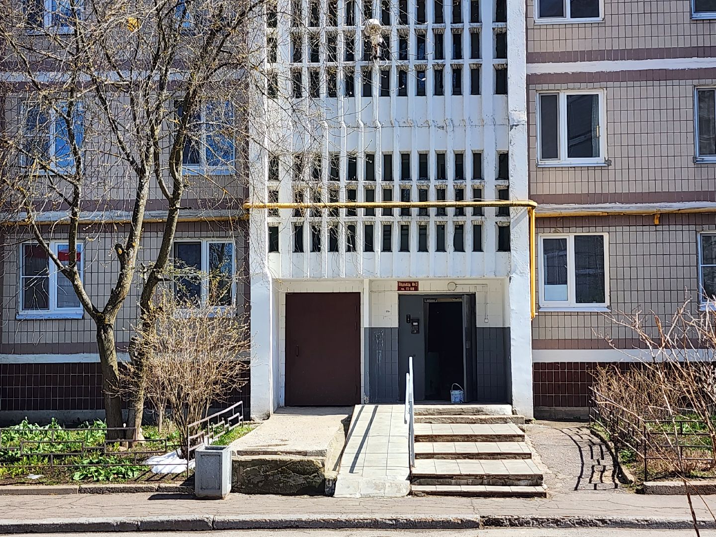 серпухов, поселок оболенск, осенний бульвар, ремонт подъезда, управляющая компания,