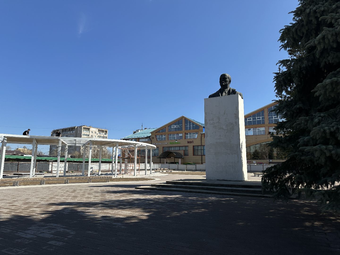 сергиево-посадский городской округ, хотьково, благоуйстройство, центральная площадь,