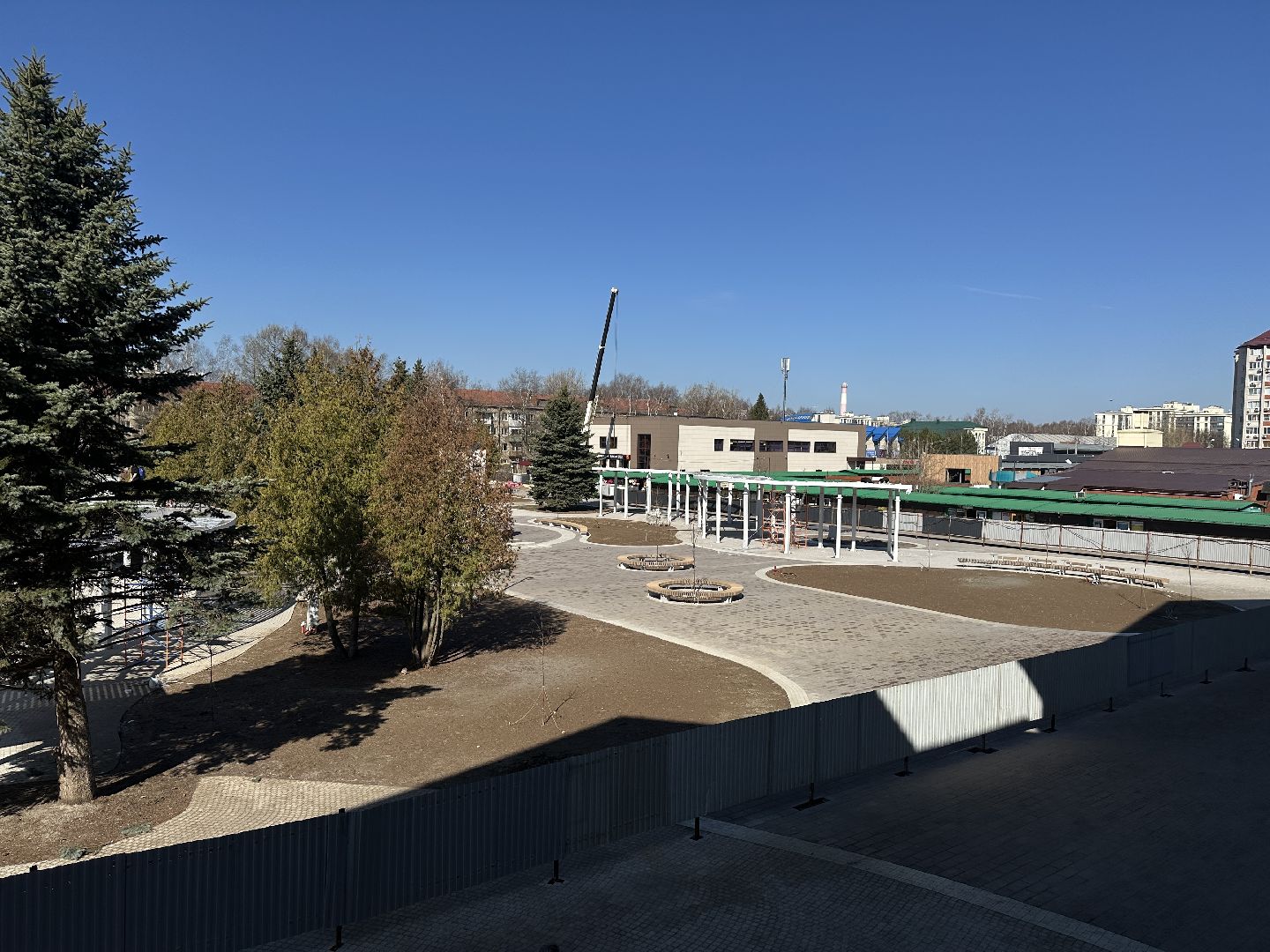 сергиево-посадский городской округ, хотьково, благоуйстройство, центральная площадь,