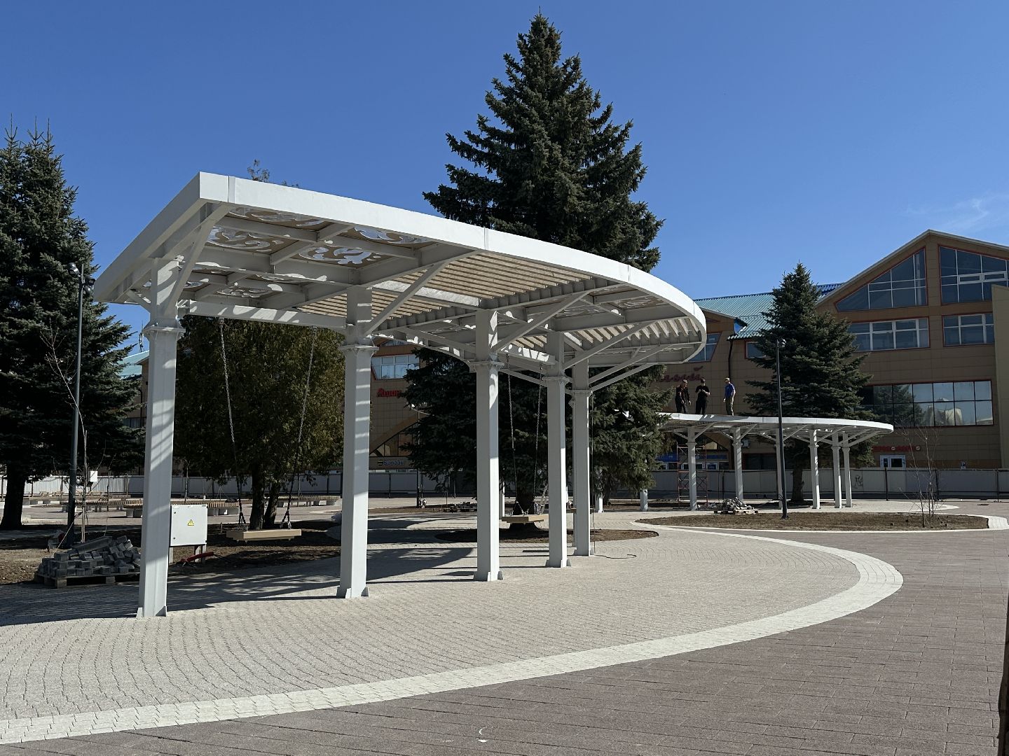 сергиево-посадский городской округ, хотьково, благоуйстройство, центральная площадь,