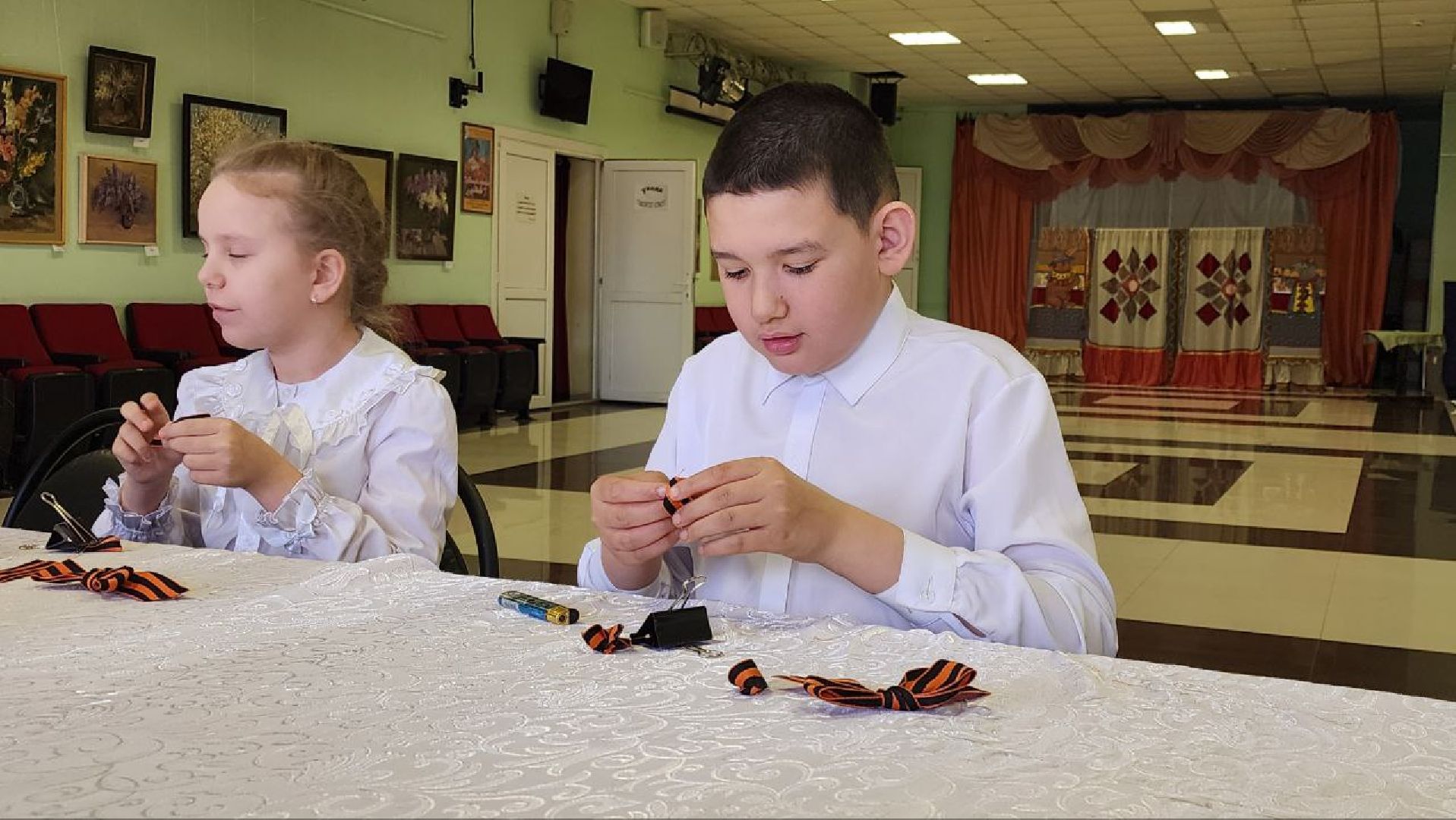 луховицы, белоомут, день победы, георгиевская ленточка, масте-класс,